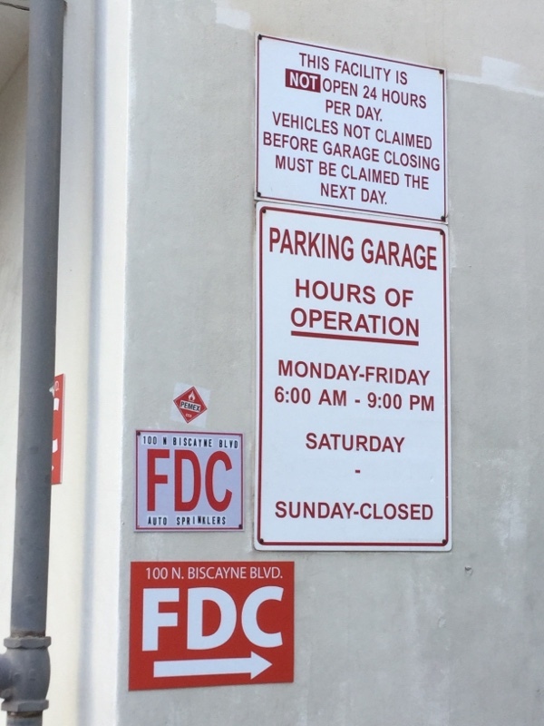 Street view of 100 Biscayne Garage