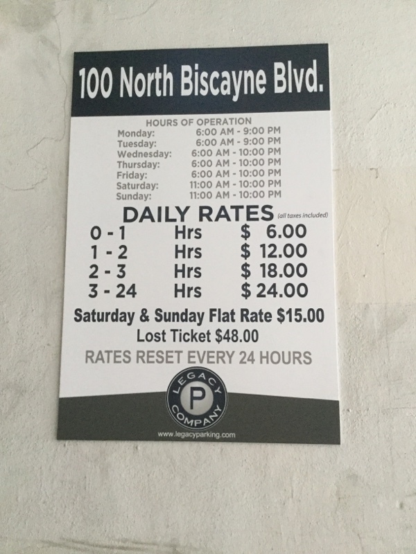 Street view of 100 Biscayne Garage