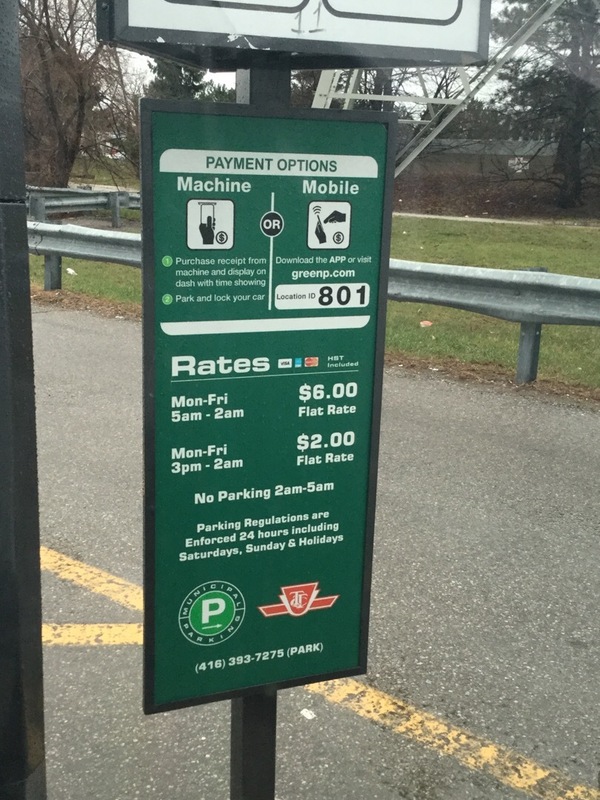 Street view of Carpark 801 - Kipling South Lot