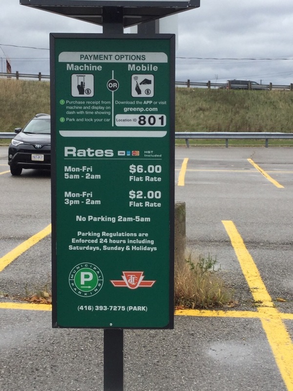 Street view of Carpark 801 - Kipling South Lot