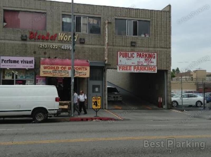 Street view of S Los Angeles St Parking Garage