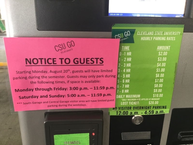 Street view of West Garage (WG)