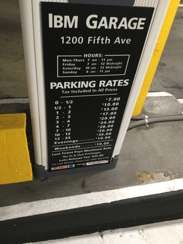 Street view of 1200 Fifth Ave Garage