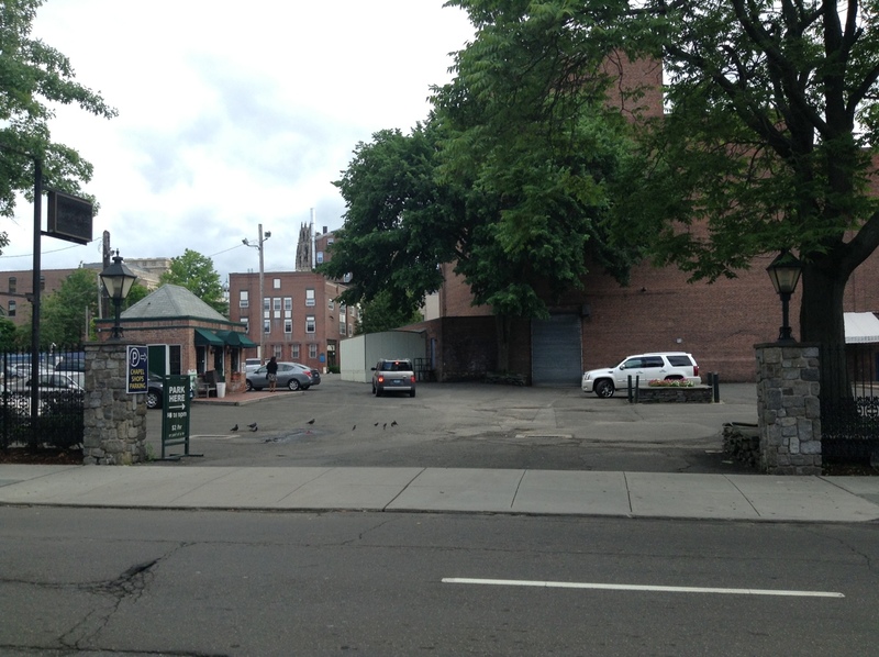 Street view of Crown Street Parking Lot