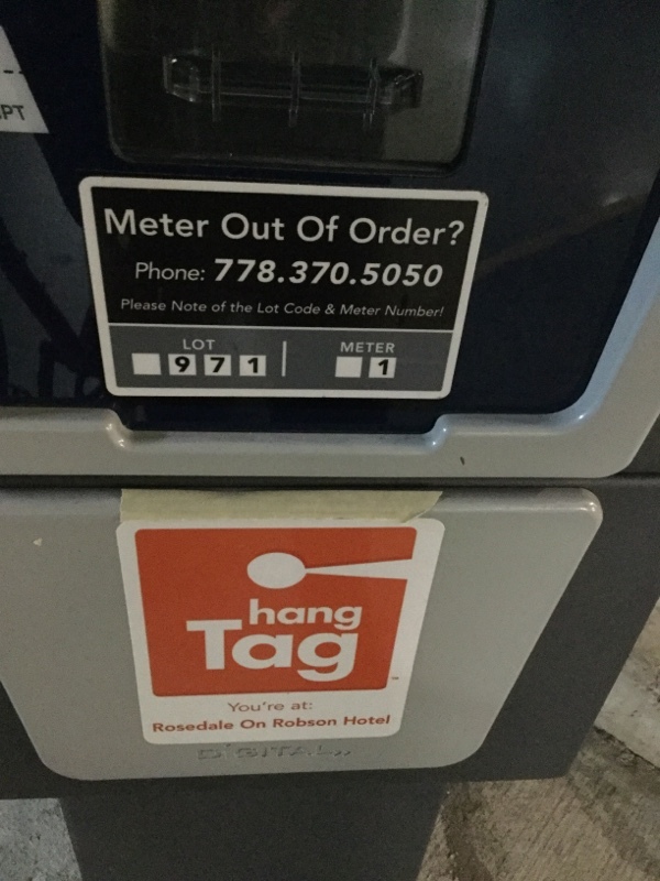 Street view of Rosedale on Robson Suite Hotel - Lot #971