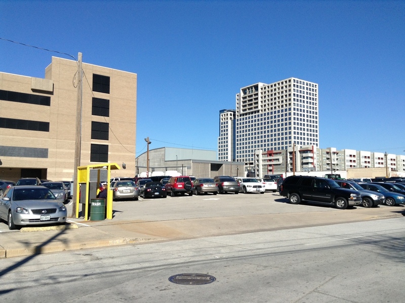 Street view of San Jacinto St Parking Lot