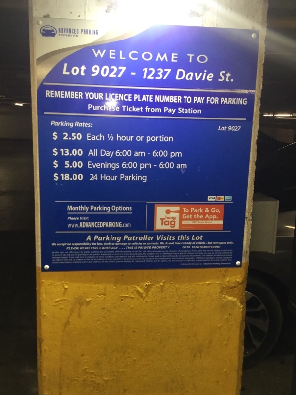 Street view of 1237 Davie Street - Lot #9027