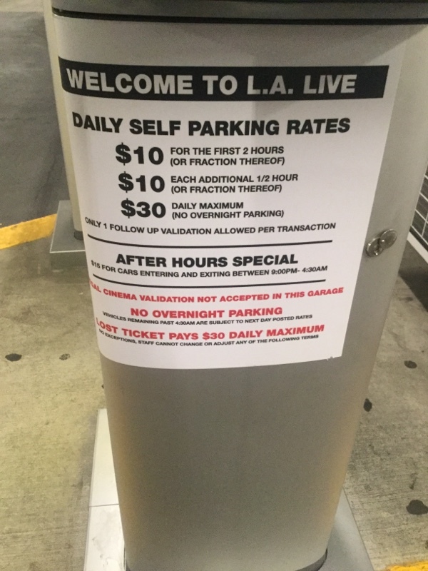 Street view of East Garage (Gate A)