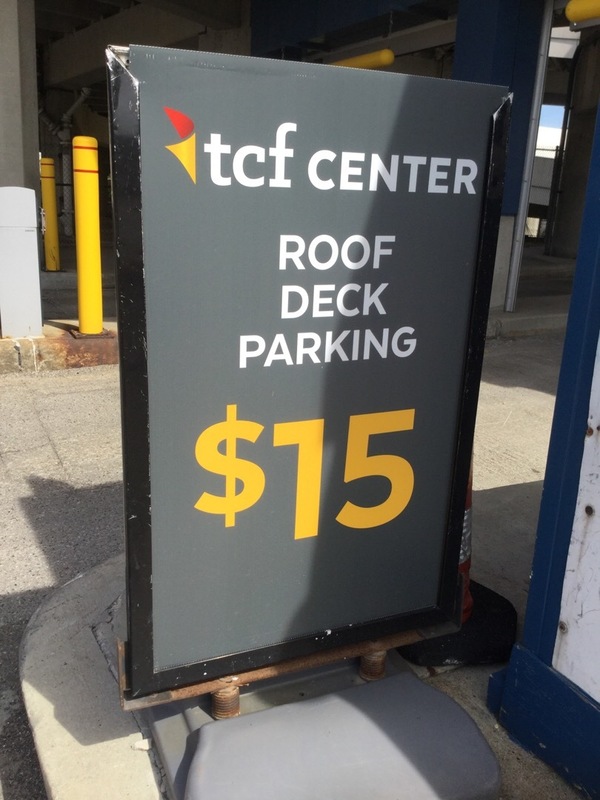 Street view of COBO Hall Parking