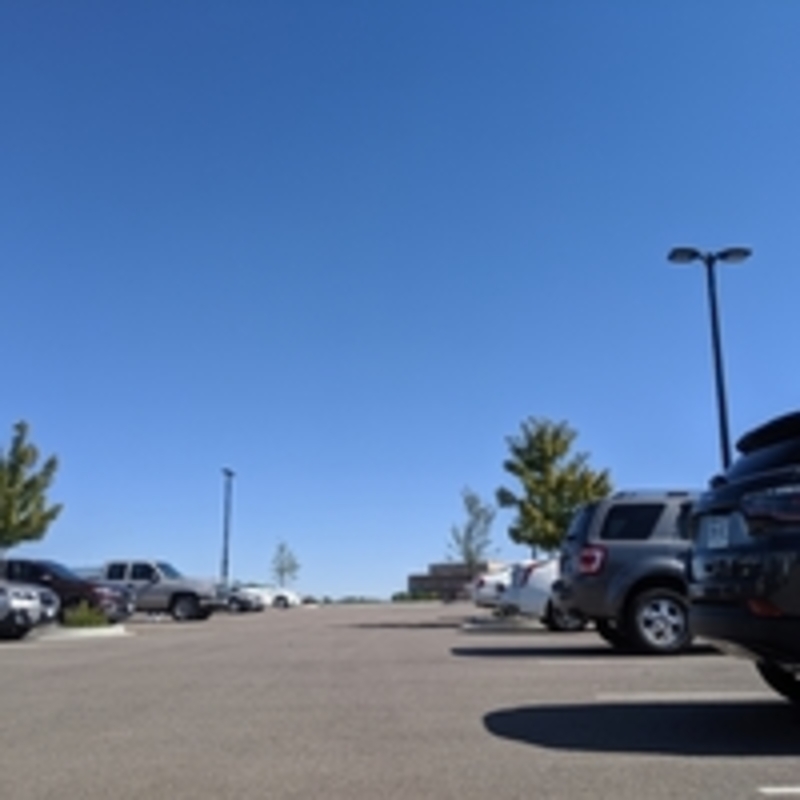Street view of Aurora Metro Center Station