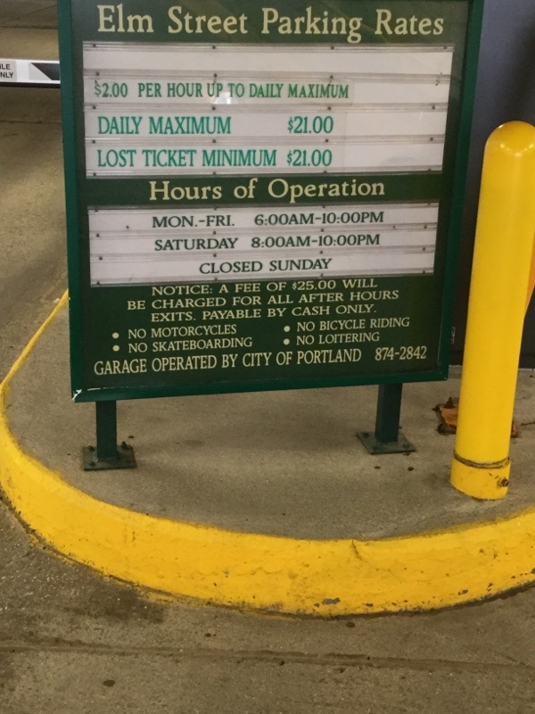 Street view of Elm Street Garage