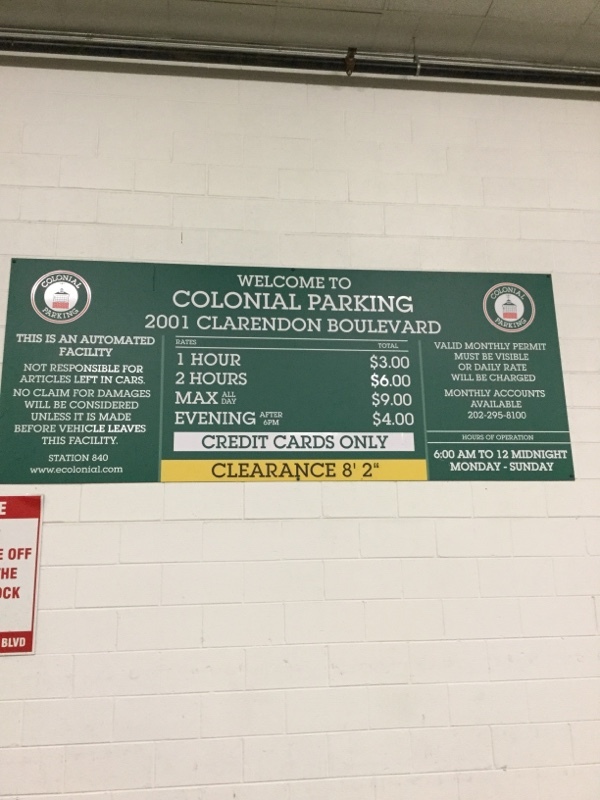 Street view of Clarendon Boulevard Parking Garage