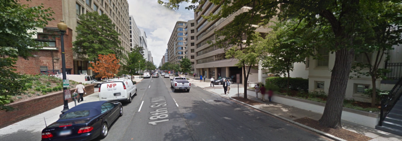Street view of 1776 G St. NW Garage