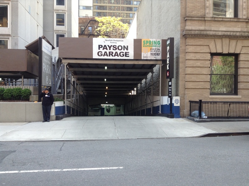Street view of Laurence G. Payson House Garage