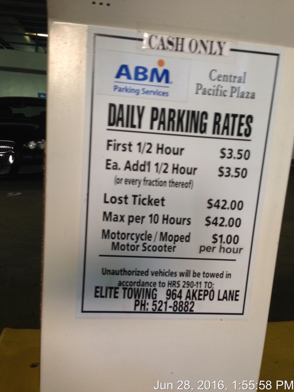 Street view of Central Pacific Plaza Parking