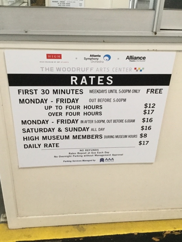 Street view of Woodruff Arts Center