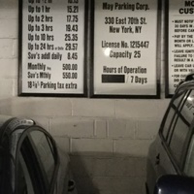 Street view of May Parking Corp.