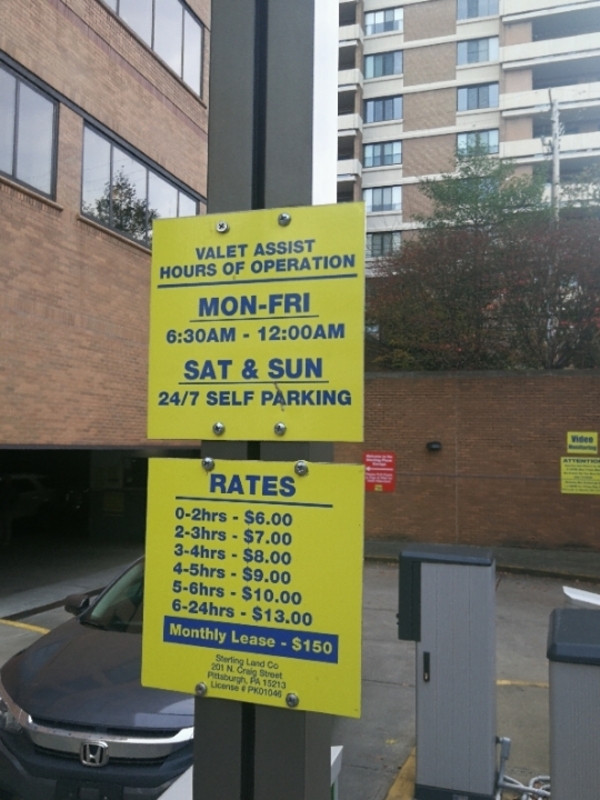 Street view of Sterling Plaza Garage