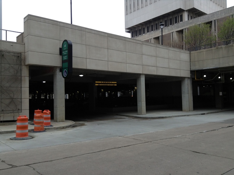 Street view of Student Center Parking Lot 22