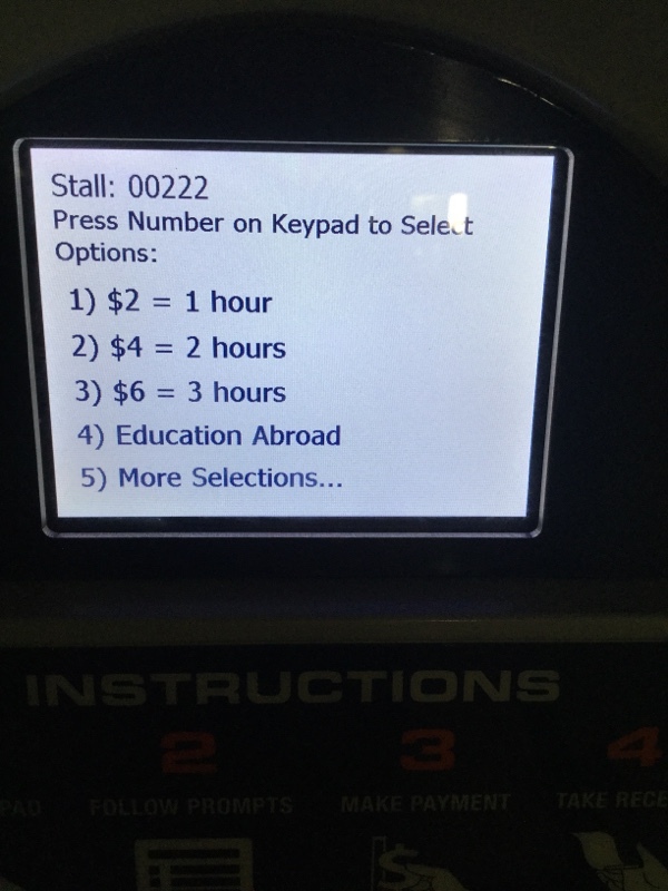 Street view of Student Center Parking Lot 22