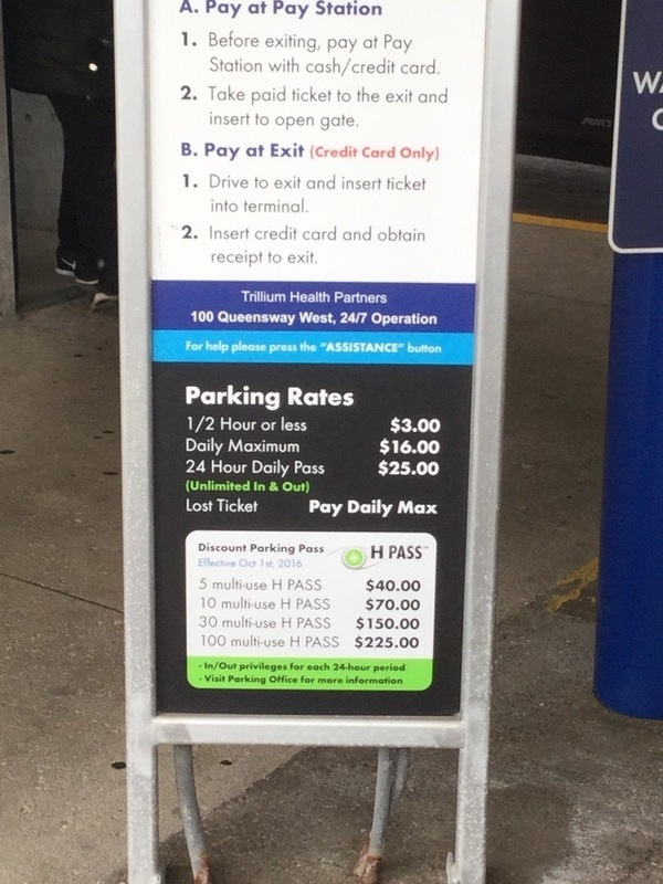 Street view of Mississauga Hospital - Parking Garage