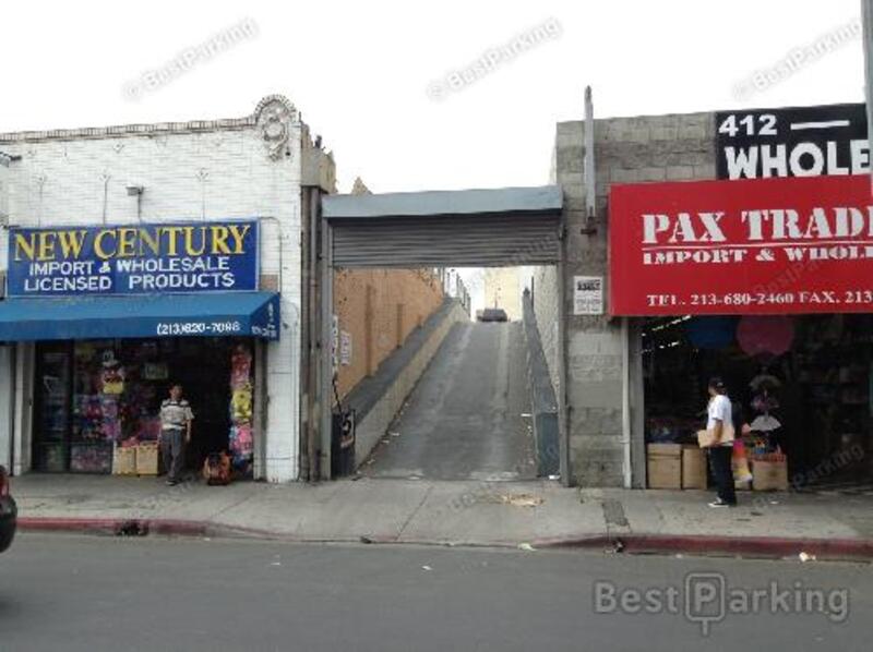 Street view of Wall St Parking Lot