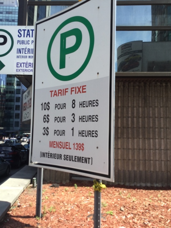 Street view of Le Chatel Parking