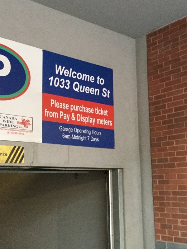 Street view of 1033 Queen St Parking Garage