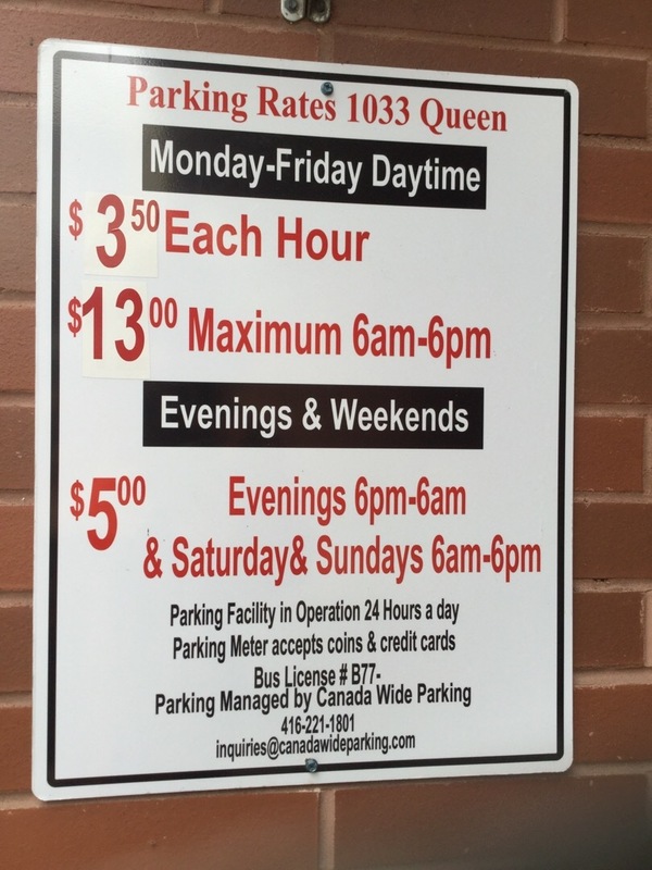 Street view of 1033 Queen St Parking Garage