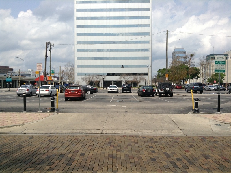 Street view of Garland Ave Lot