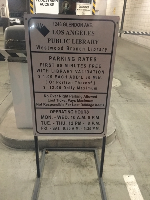 Street view of Los Angeles Public Library - Westwood Branch