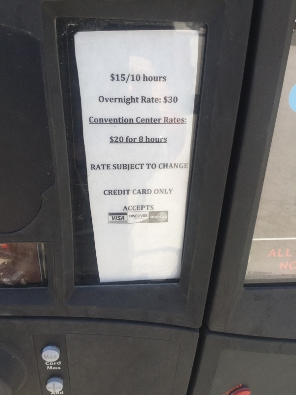 Street view of Red River St Parking Lot