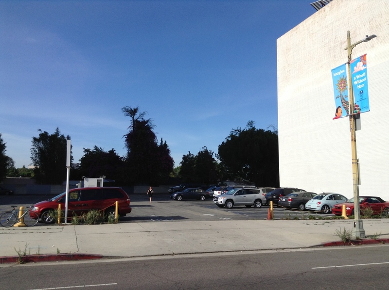 Street view of Wilshire Blvd Lot
