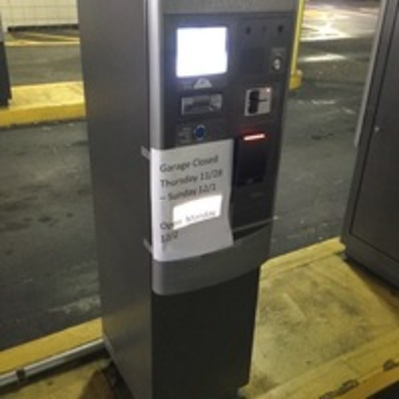 Street view of Soldiers and Sailors Parking Garage