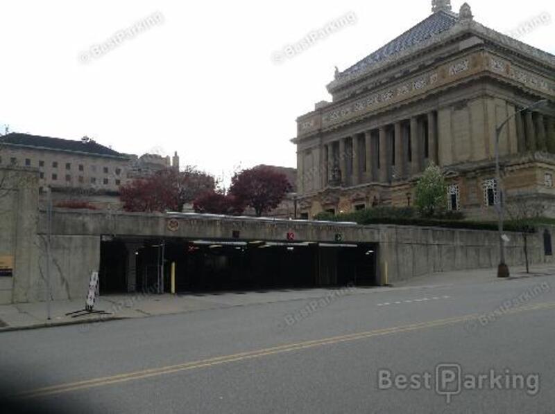 Street view of Soldiers and Sailors Parking Garage