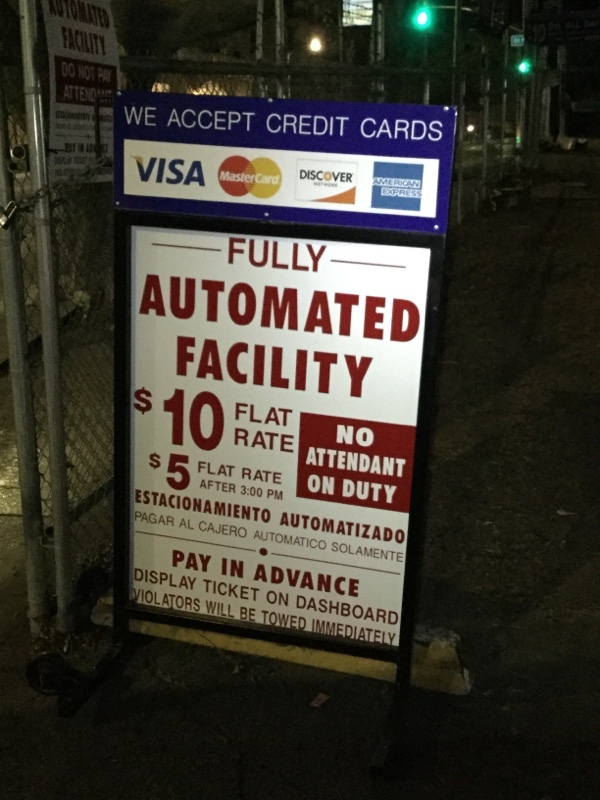 Street view of W 6th St Parking Lot