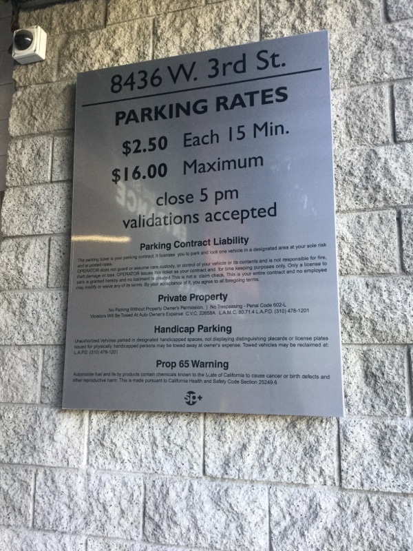 Street view of W 3rd St Garage