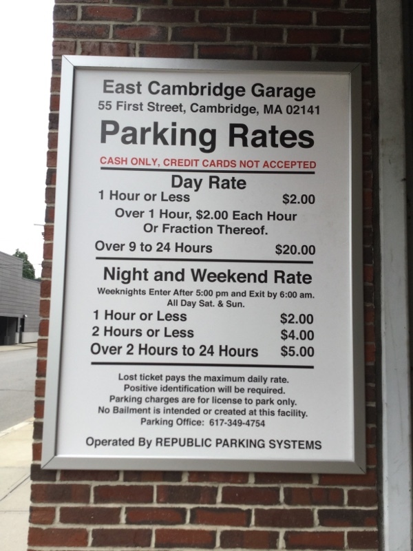 Street view of First Street Garage