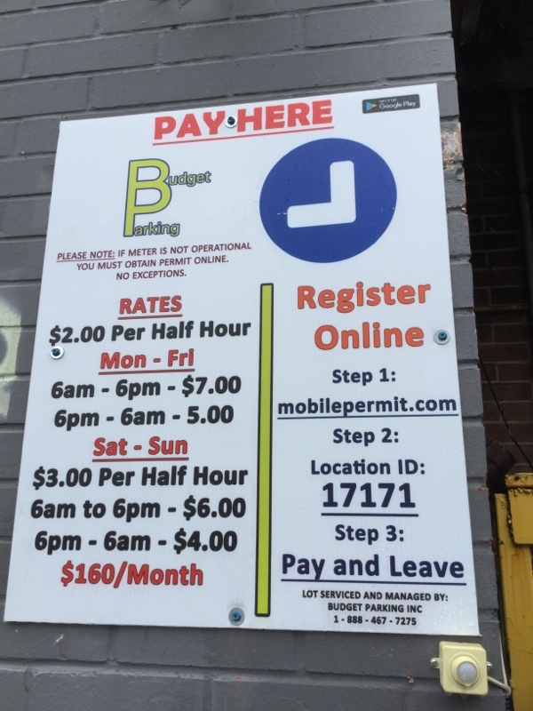 Street view of St Andrew St Parking Lot