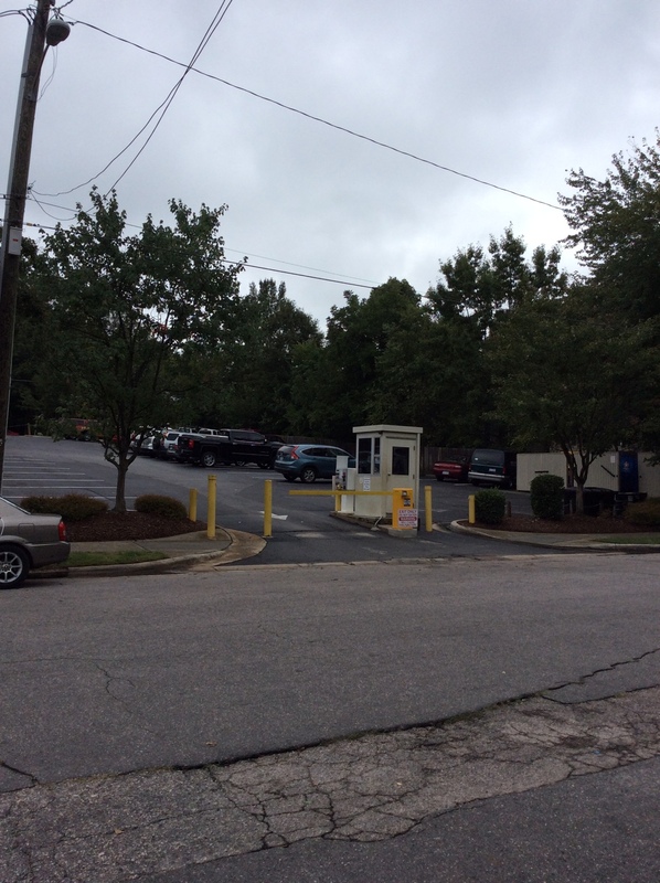 Street view of Glenwood Parking Lot