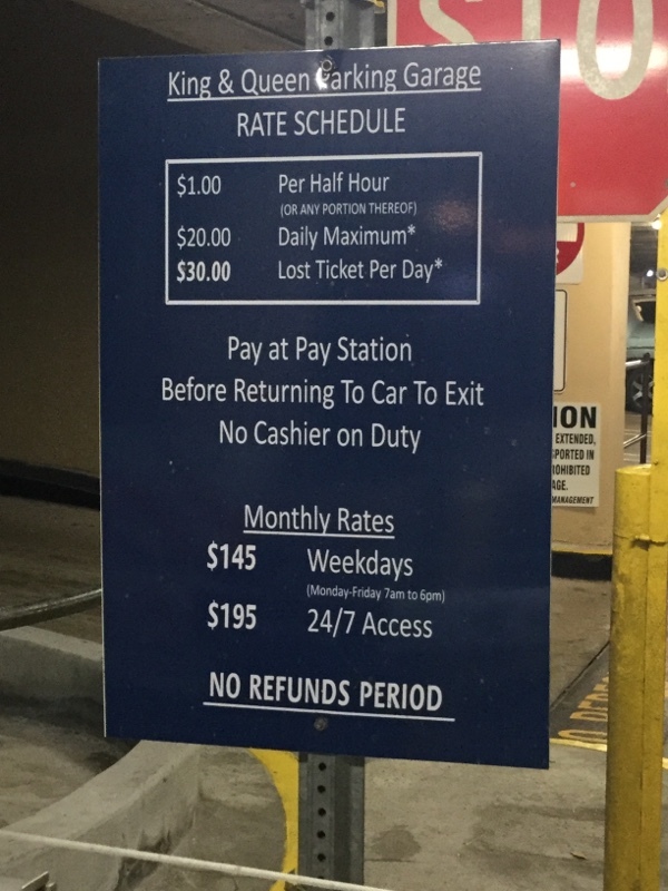 Street view of King & Queen St Parking Garage