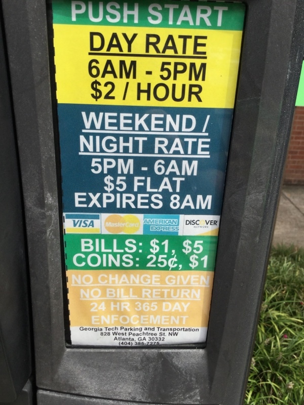 Street view of Visitors Area 2 - Ferst Dr./Student Ctr.