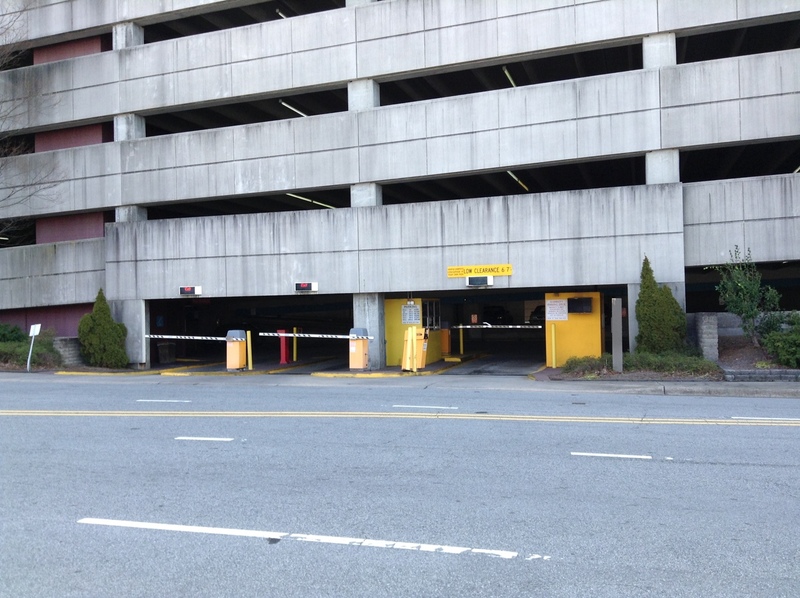 Street view of Marriot Parking Deck
