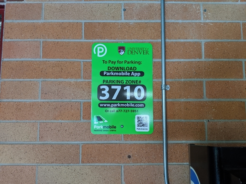 Street view of Evans Parking Structure