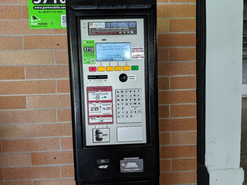 Street view of Evans Parking Structure