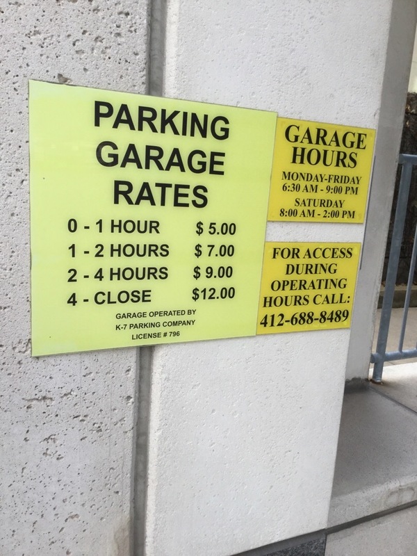 Street view of Fifth and Craig Garage