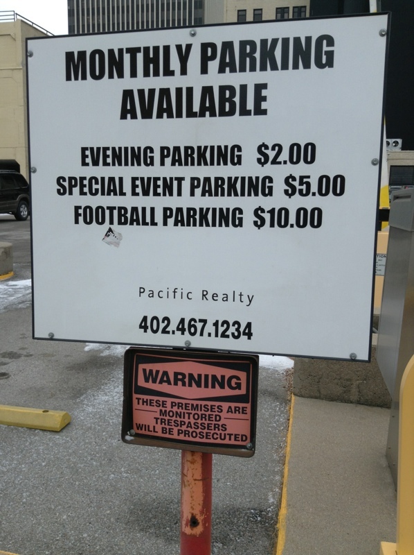 Street view of Sharp Lot