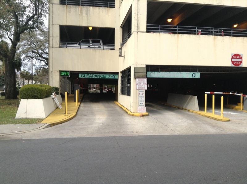 Street view of Robinson Parking Garage
