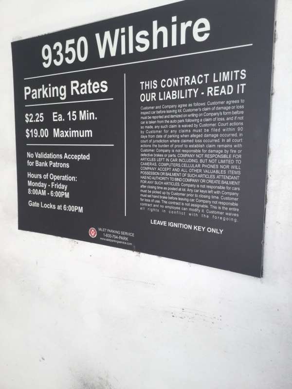 Street view of 9350 Wilshire Garage