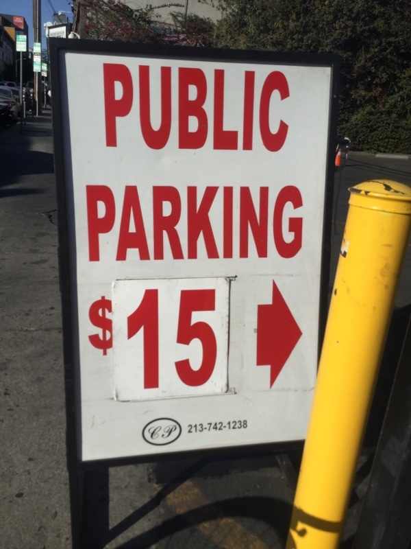 Street view of N Las Palmas Ave Parking Lot